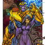 Thanos And Death - colors