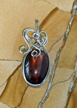 Red Tigers Eye Pendant