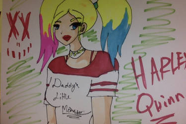 harley quinn drawing