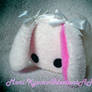 Cream Bunny Cube Plush