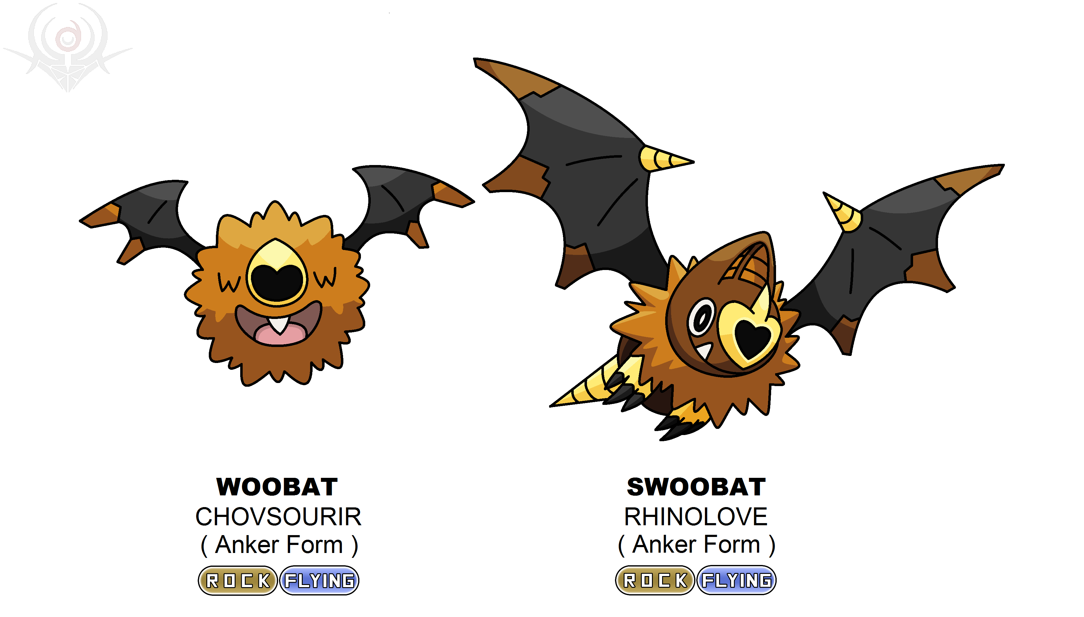 Anker Regional Form - Woobat and Swoobat