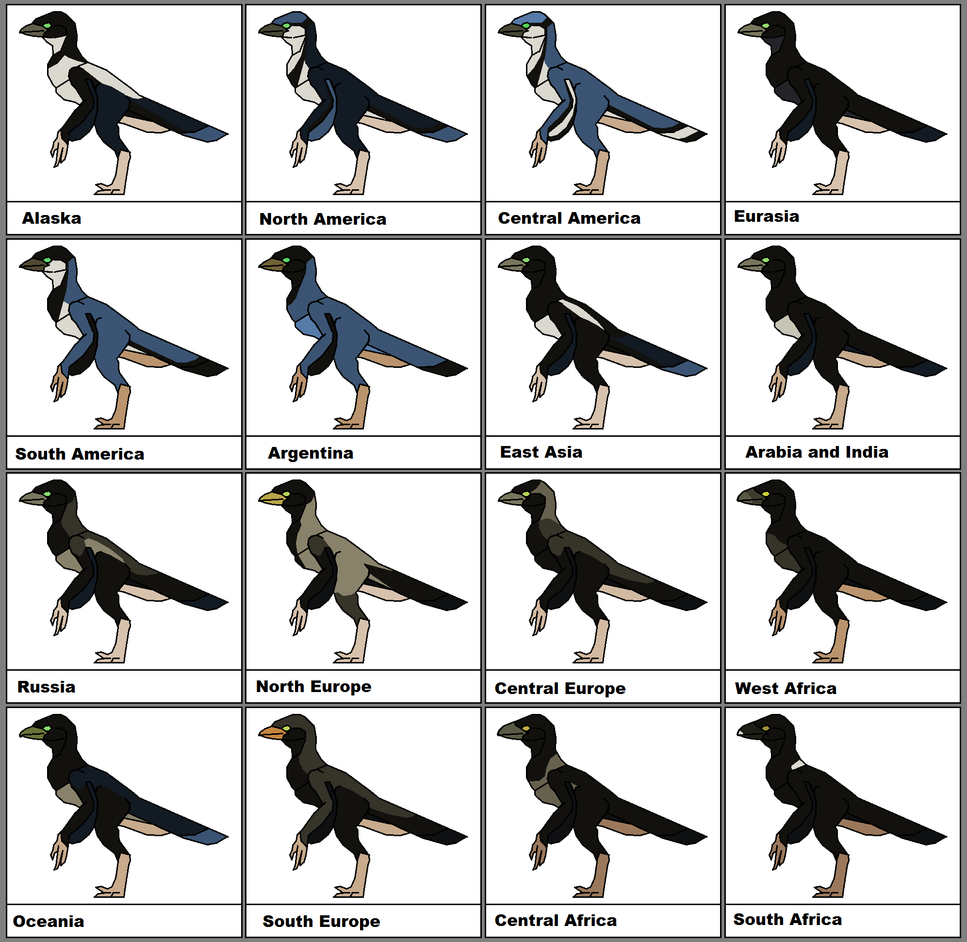Homoesaurus Homosaurus genius - repartitions by scorpenomorph on DeviantArt
