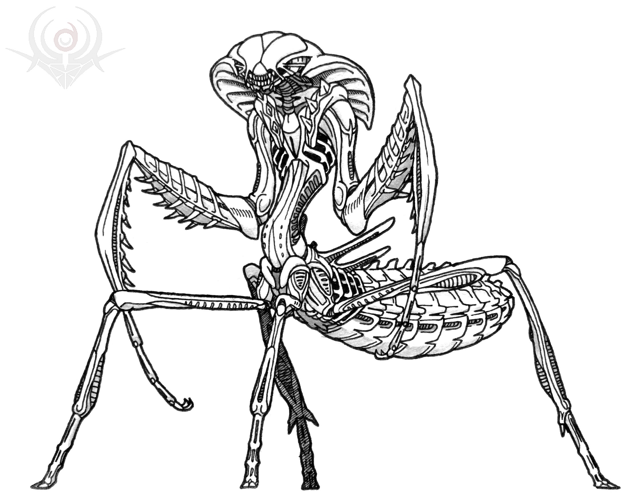 Mants Deviantart Mantis Alien by scorpenomorph on DeviantArt