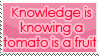 Knowledge vs. Wisdom stamp