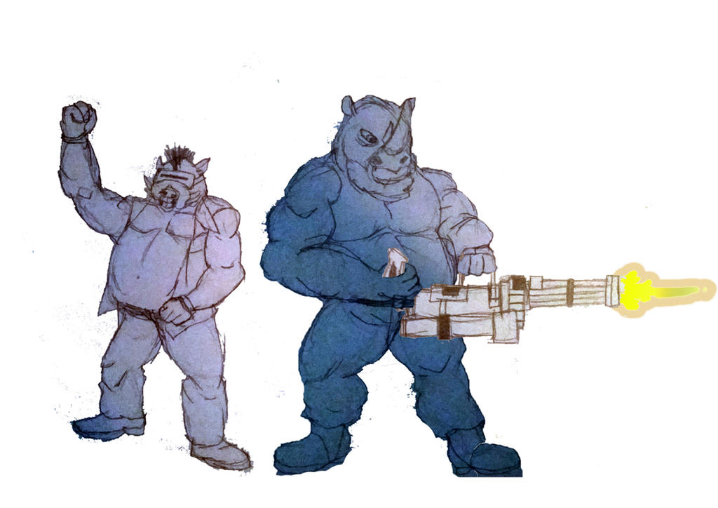 Bebop and Rocksteady by JMK-Prime on DeviantArt