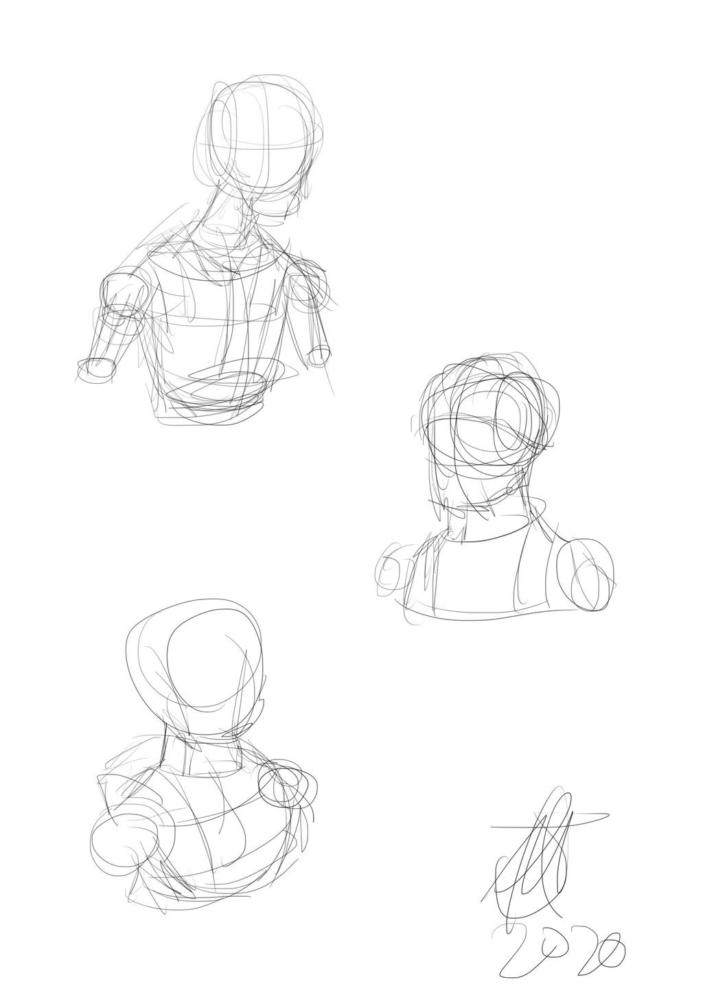 Random body shape sketches by JMK-Prime on DeviantArt