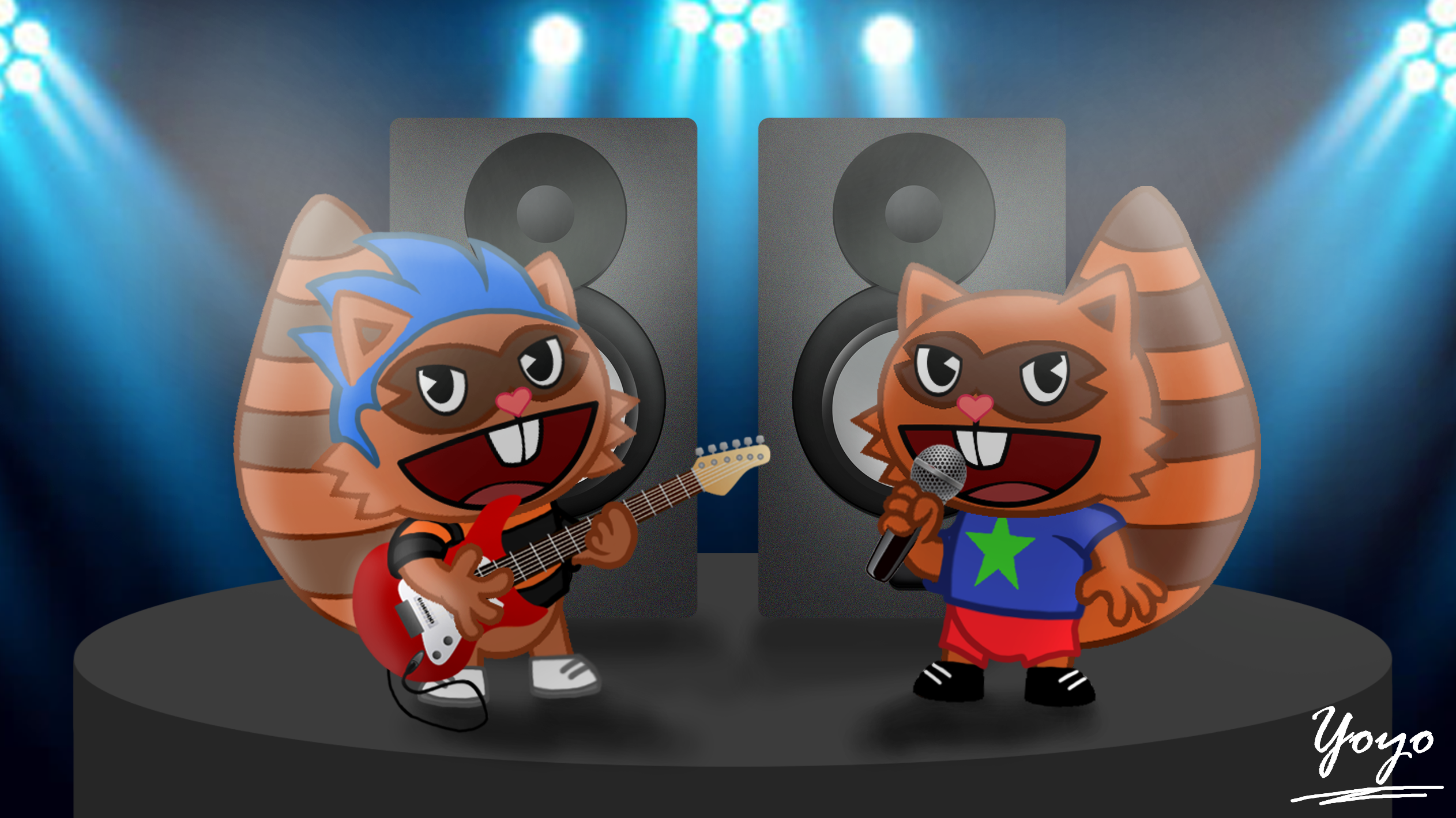 Rock n Roll (Rocky and Boomer) by Cholnatree on DeviantArt