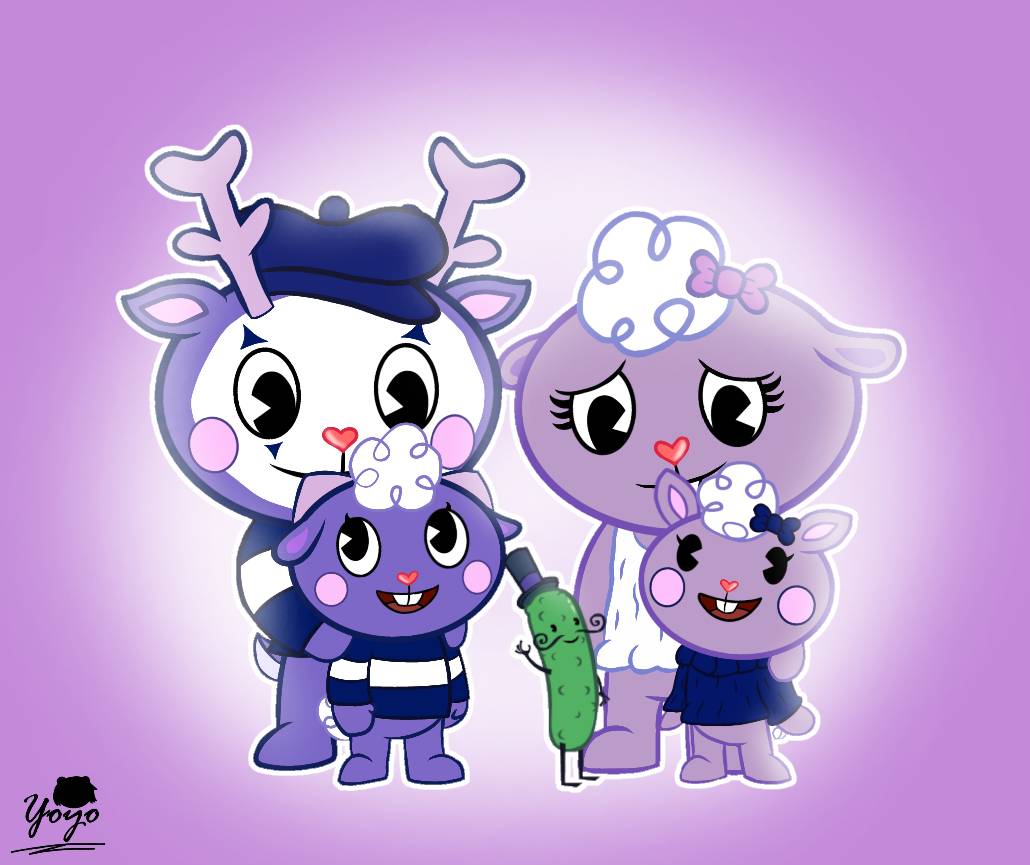 Happy Tree Friends Mime And Lammy