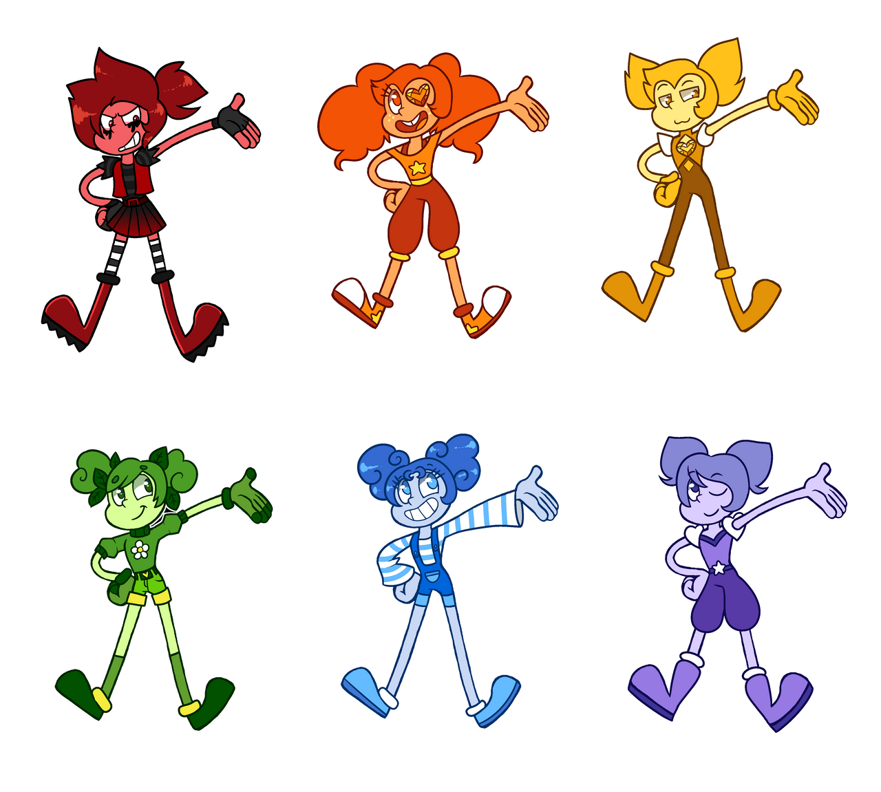 Spinel Rianbow Deviantart (Adopts) Rainbow Spinels CLOSED by DualJewels on DeviantArt