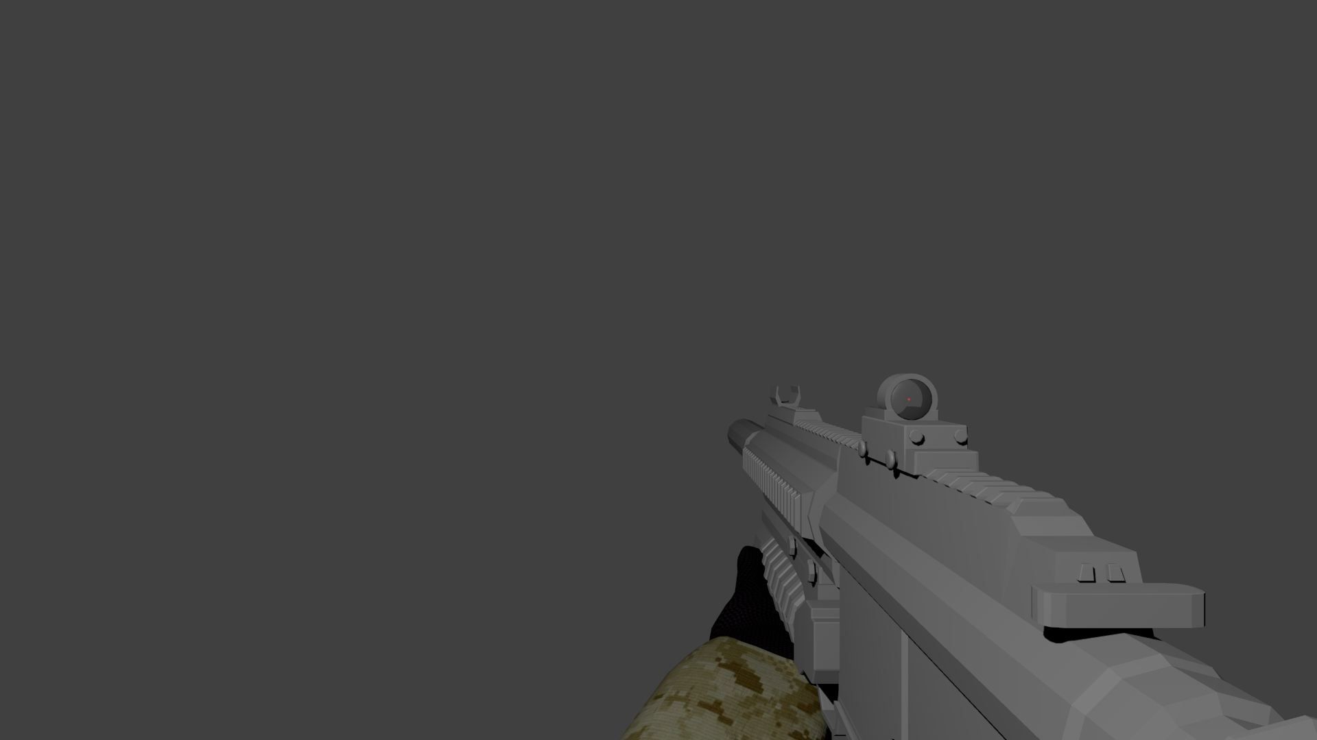 3D m416 preview render