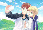 Shirou X Saber by TheKenzai1987