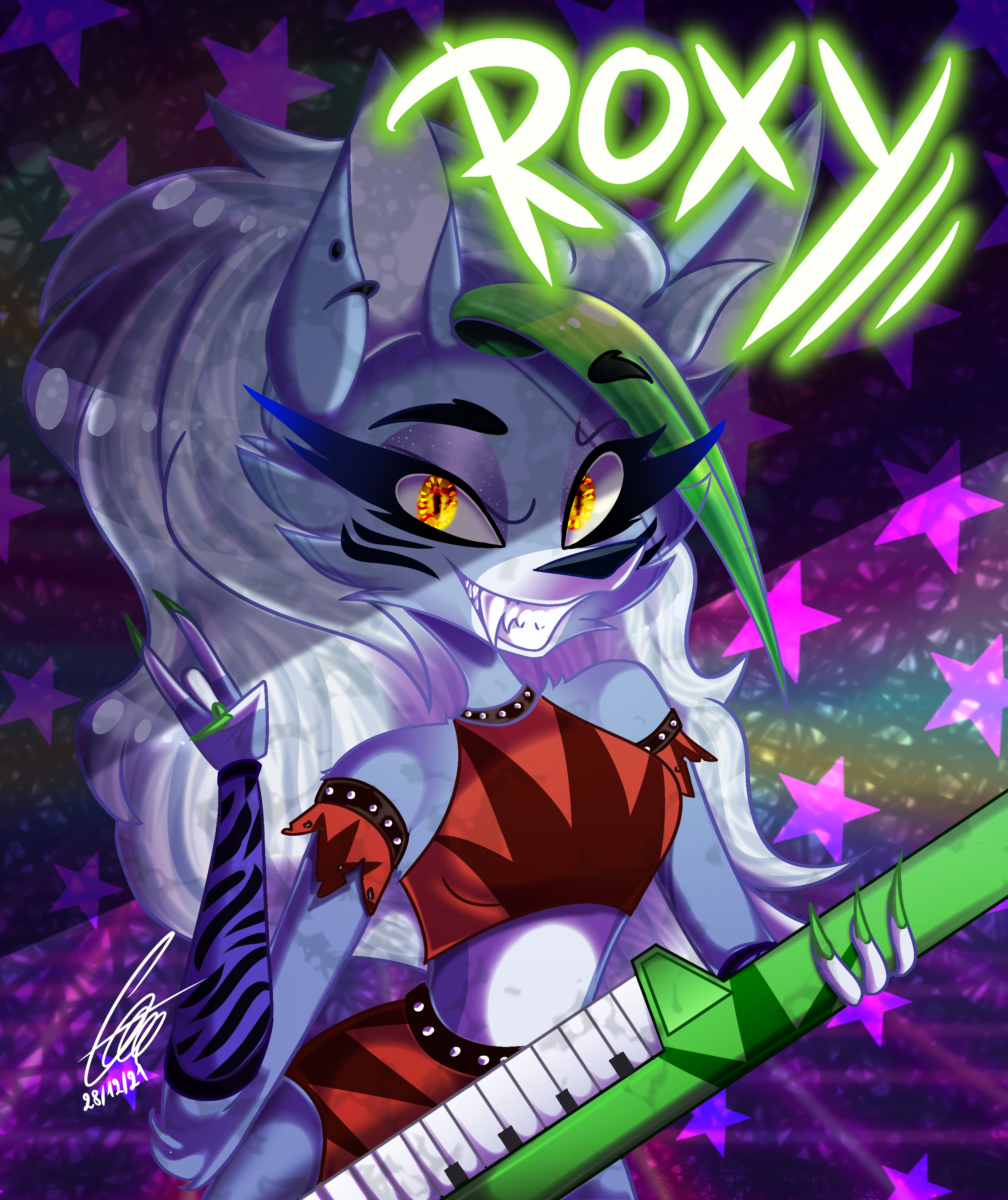 Glamrock Roxy (FNAF SB fanart) by CloeRey on DeviantArt