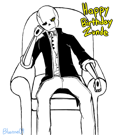 Grumpy Birthday boy Zunde