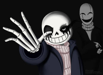 Paraversetale Asterisk And Gaster - Bluerose09