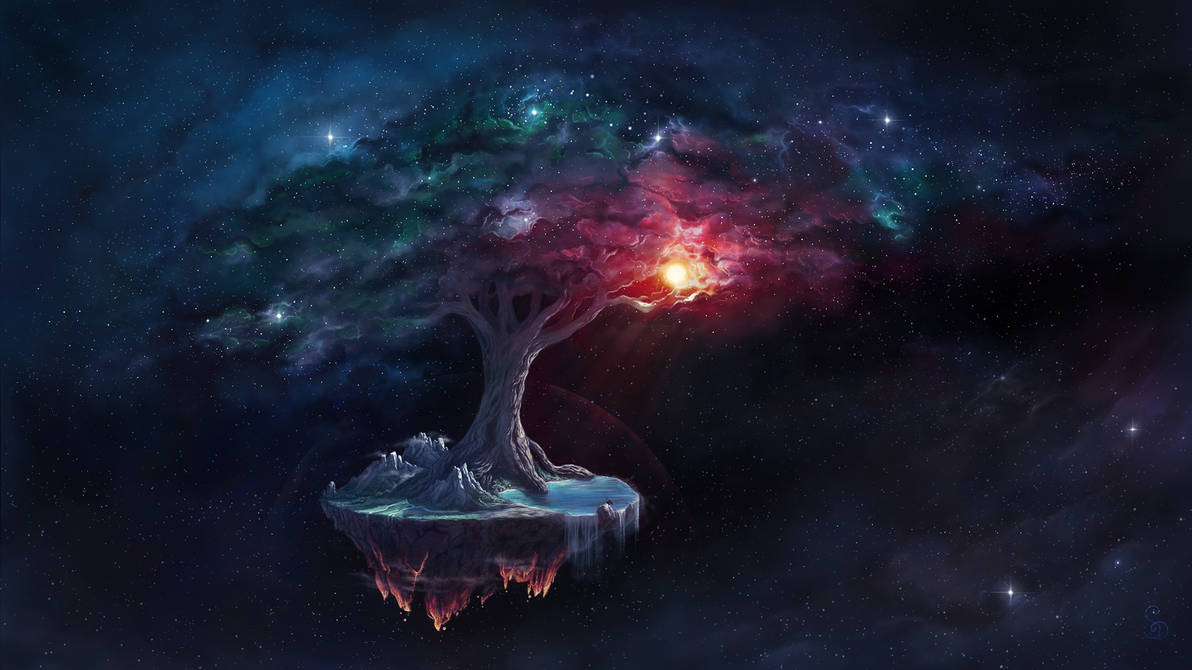 Cosmic Tree of Life by love--or--death