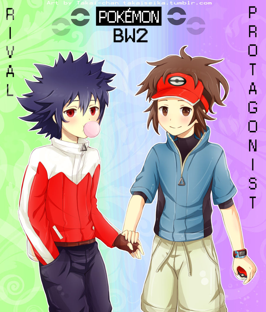 Pokemon Bw2 Protagonist And Rival By Hyuugalanna On Deviantart