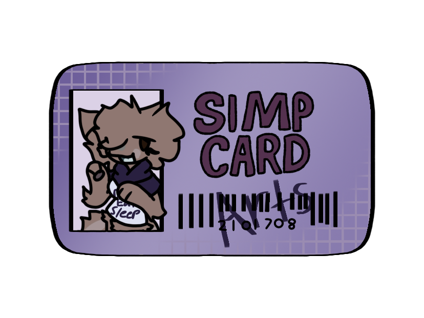 Simp card by creatorarts1 on DeviantArt