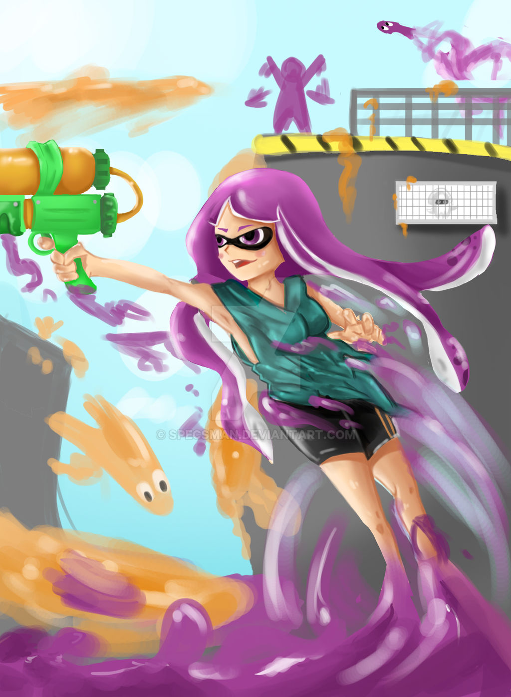 Splatoon Figure Deviantart Splatoon by specsman on DeviantArt