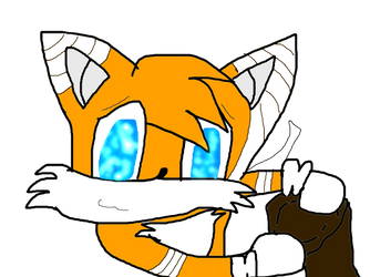 Tails  the fox trick or treat