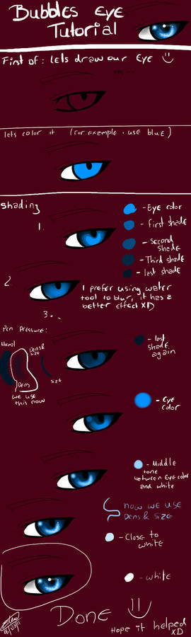 bubbles eye tutorial