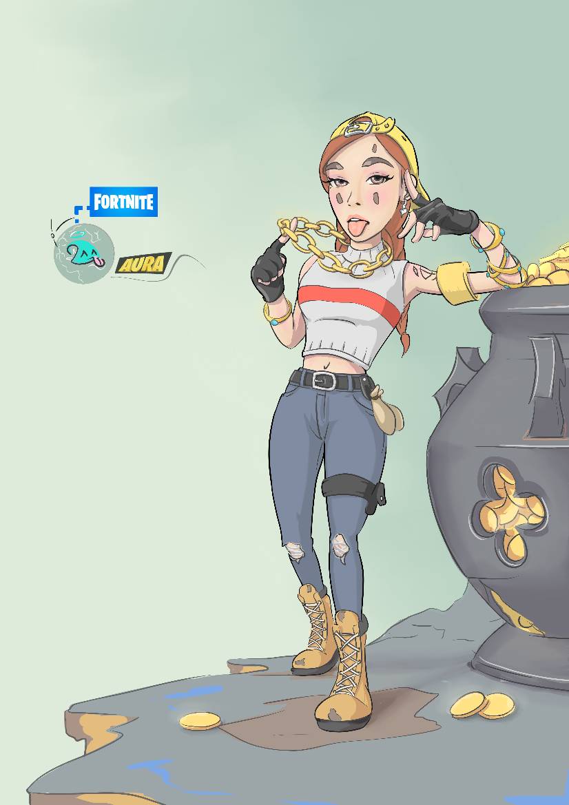 AURA Fornite by FLAMEAZUL on DeviantArt