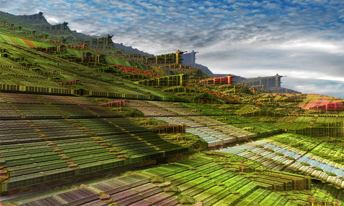 Pythagorean gardens and village by Vidom