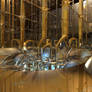 A shiny arcade for a sunless place