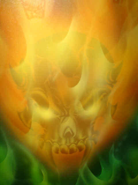 Flaming Skull by KingKazeKage on DeviantArt