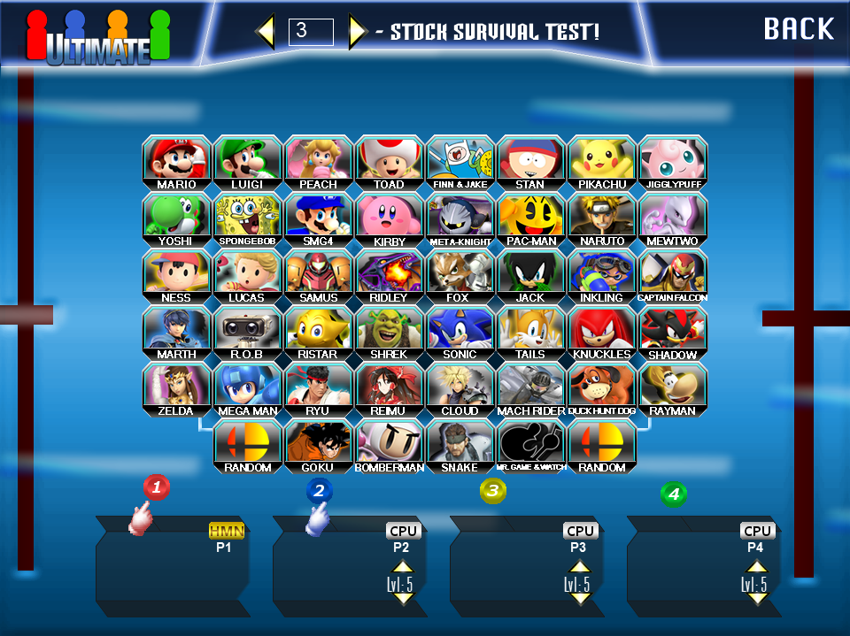 Project Smash Roster Super Smash Bros Project D - Character Select by Evilasio2 on DeviantArt