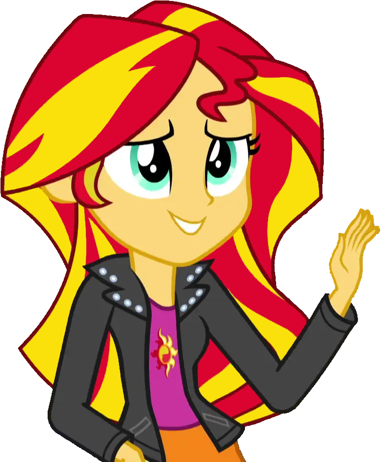 Sunset Shimmer Waving The Viewers by Evilasio2 on DeviantArt