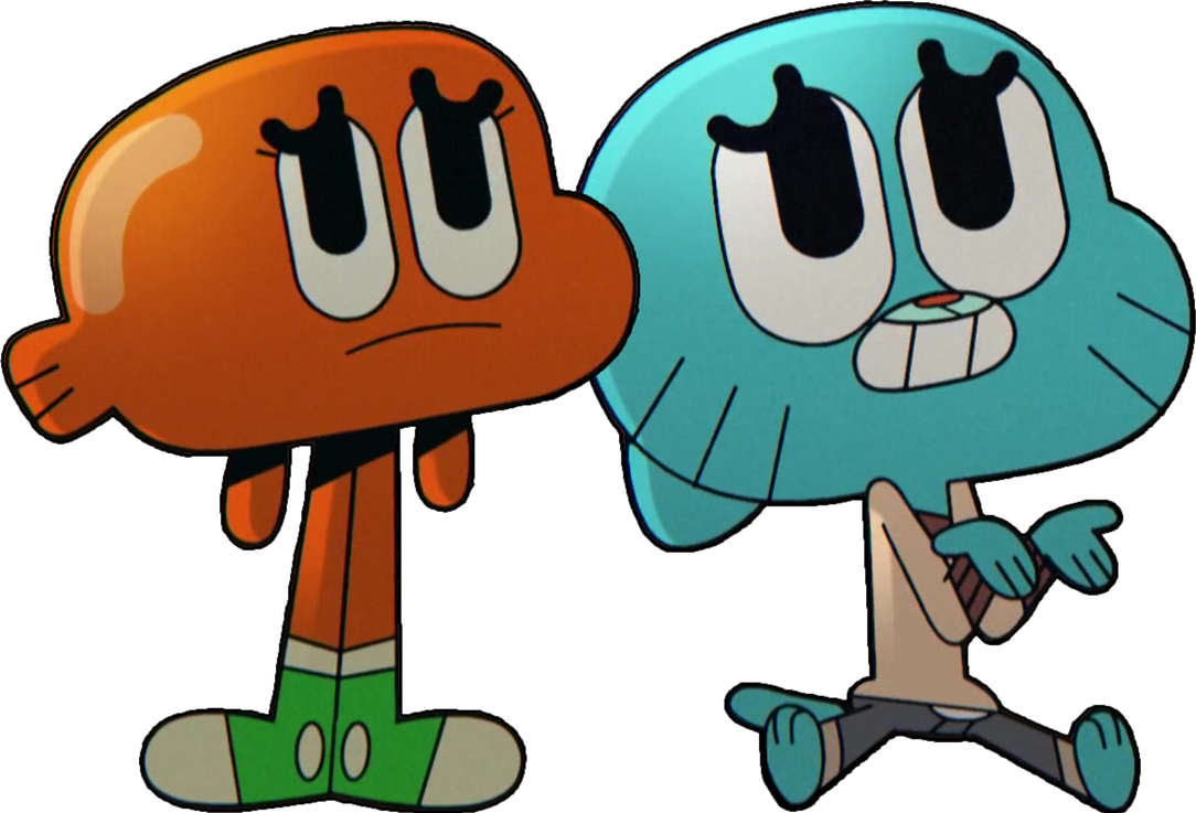 Gumball and Darwin Looking At The Viewers by Evilasio2 on DeviantArt