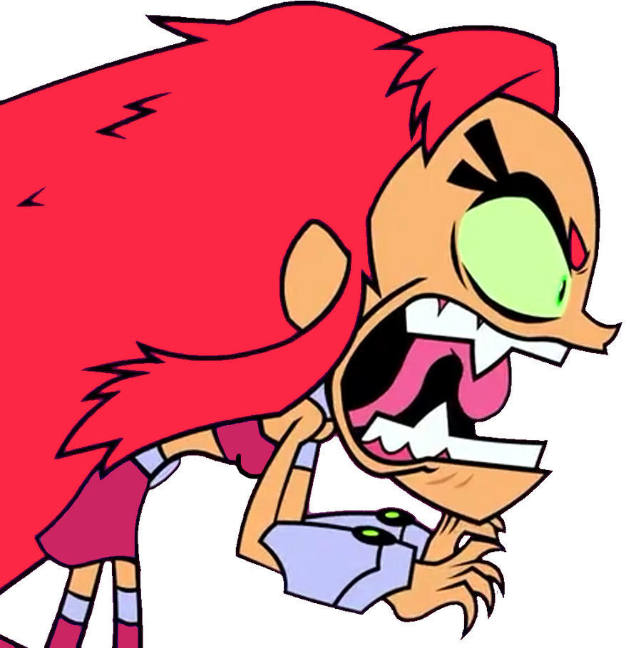 Evilasio2 Red Starfire Behaving Like An Enraged Animal by Evilasio2 on DeviantArt