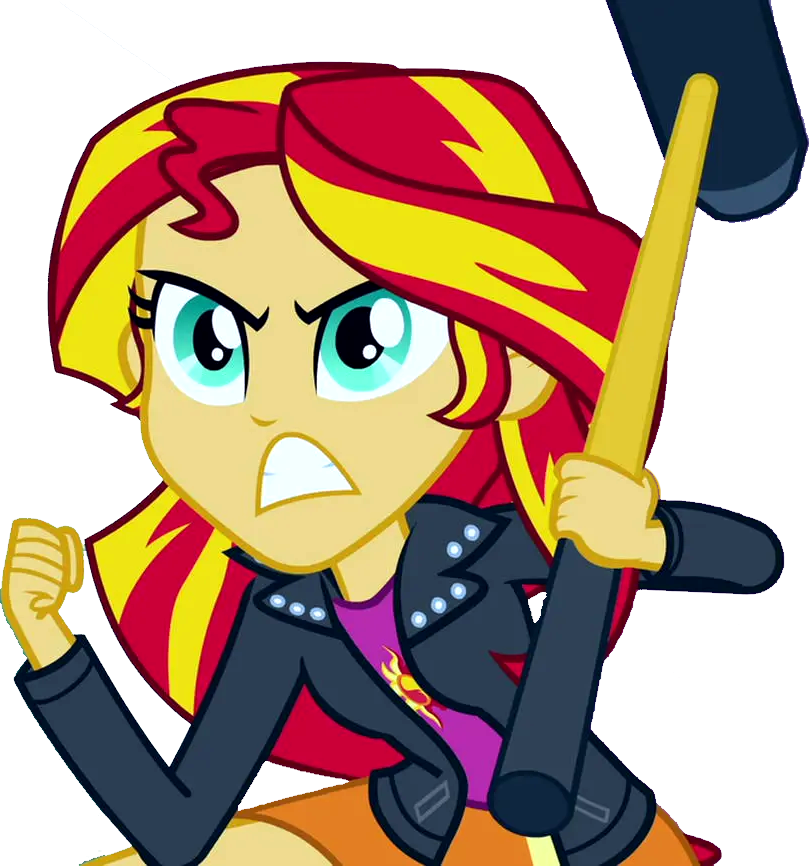 Evilasio2 Sunset Shimmer With A Sledgehammer by Evilasio2 on DeviantArt