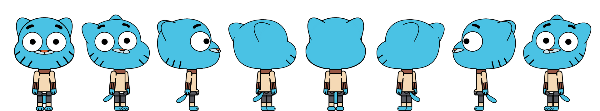 Gumball's Turn Around Model Sheet by Evilasio2 on DeviantArt