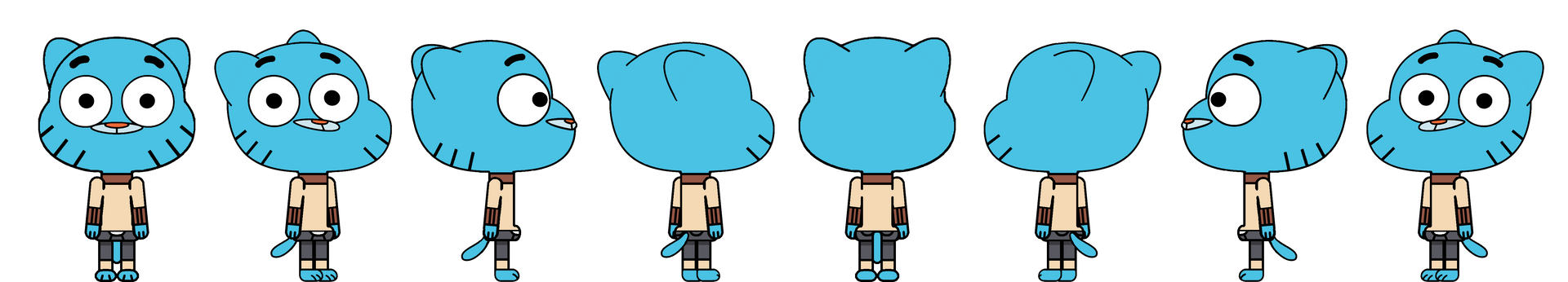 Gumball's Turn Around Model Sheet by Evilasio2 on DeviantArt
