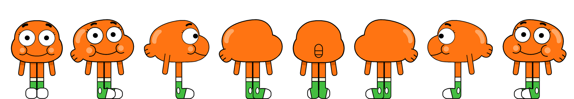 Darwin's Turn Around Model Sheet by Evilasio2 on DeviantArt