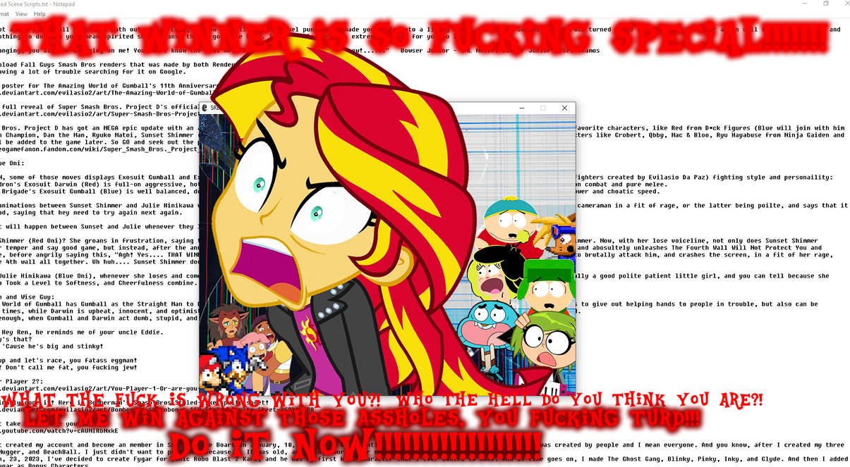 Evilasio2 Sunset Shimmer BREAKS The 4th Wall In RAGE by Evilasio2 on DeviantArt