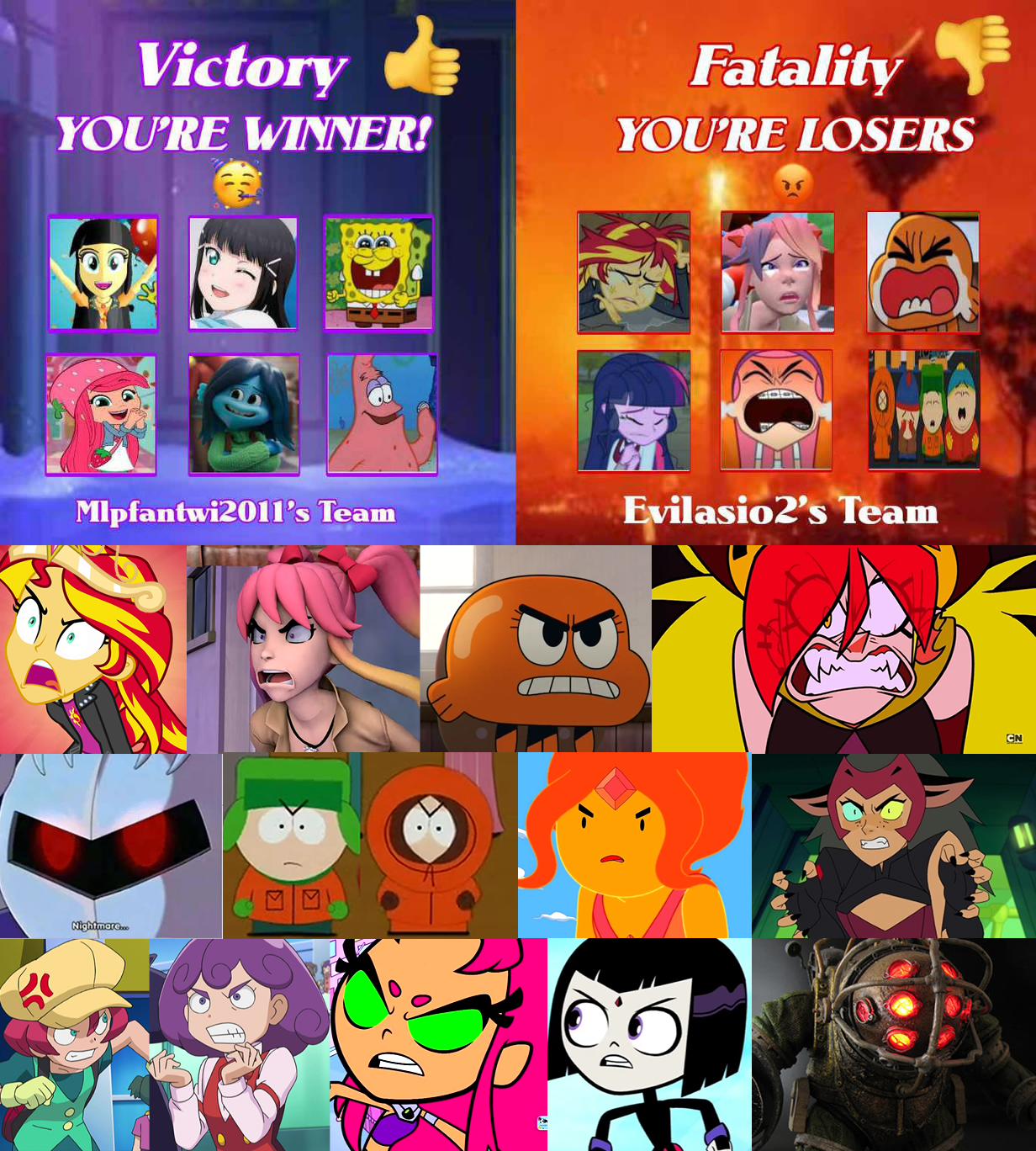 Evilasio2 Sunset, Saiko and Everyone Hates Mlpfantwi's Art by Evilasio2 on DeviantArt
