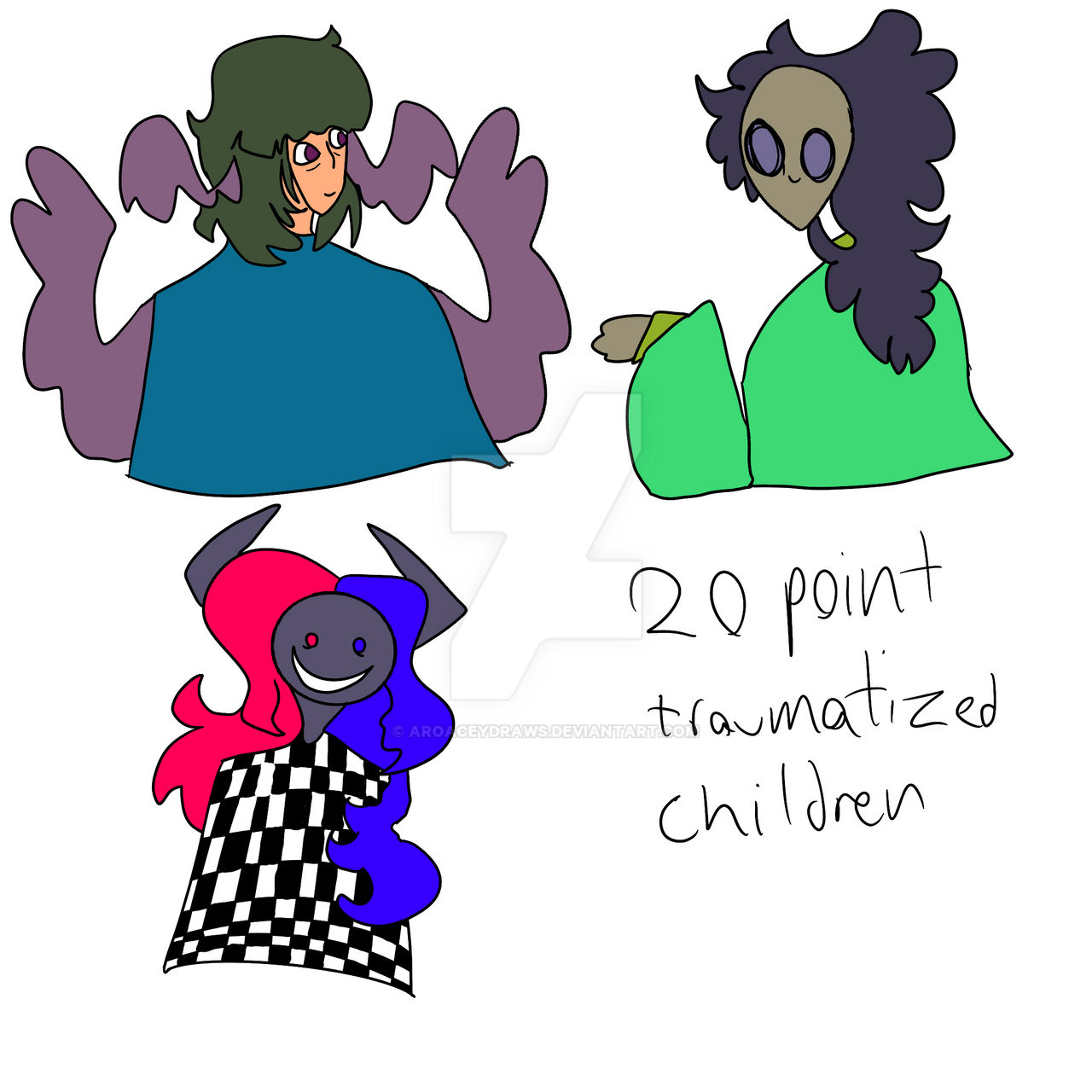Hurt Inner Child Deviantart Traumatized children by AroAceyDraws on DeviantArt