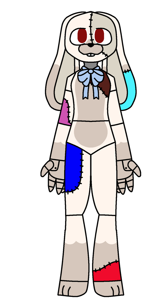 F Naf Rabbit Drawing Patchwork bunny fnaf Adopt by SkyShineCopperGolam on DeviantArt