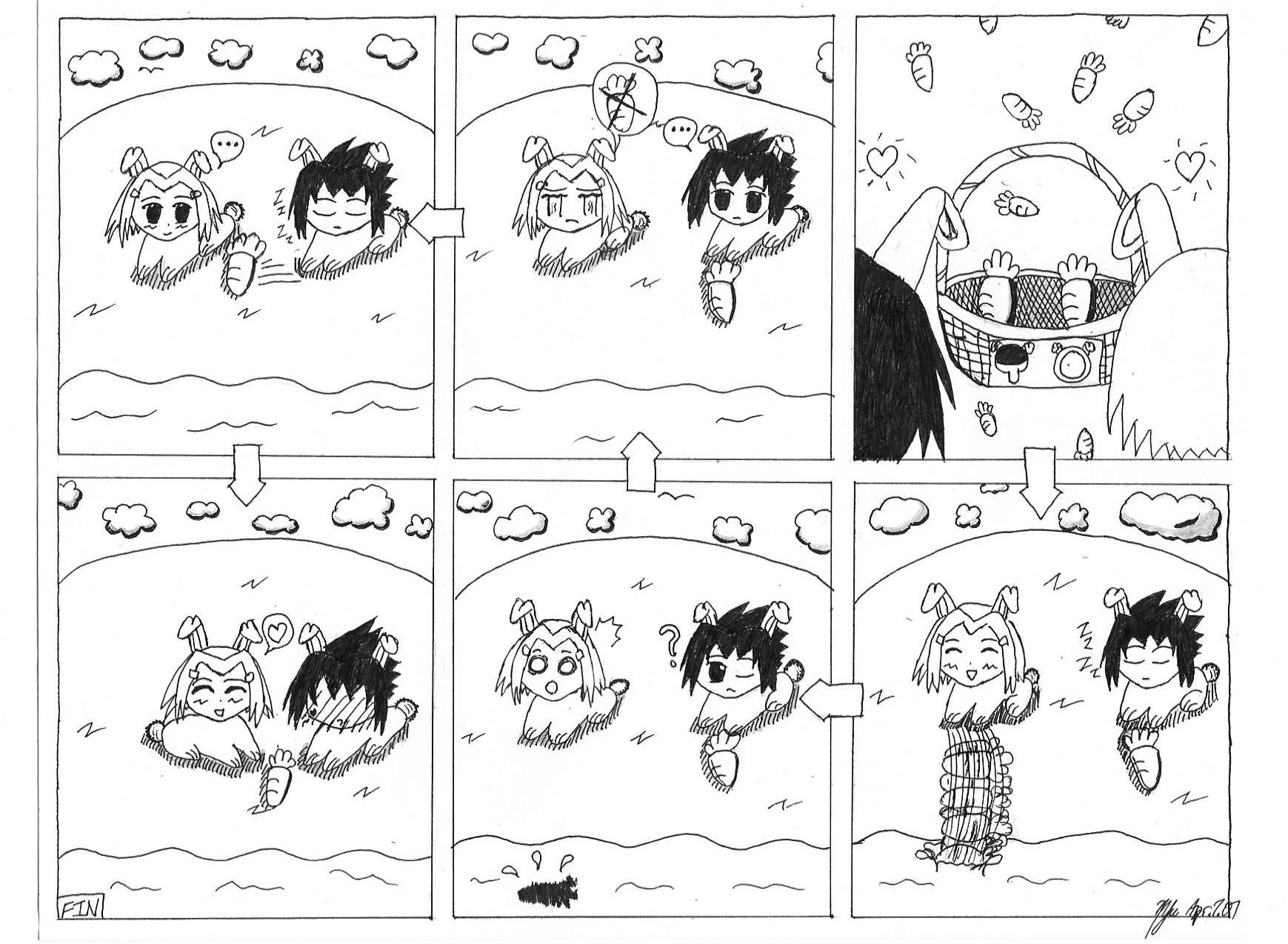 Easter 2007: SasuSaku Bunnies