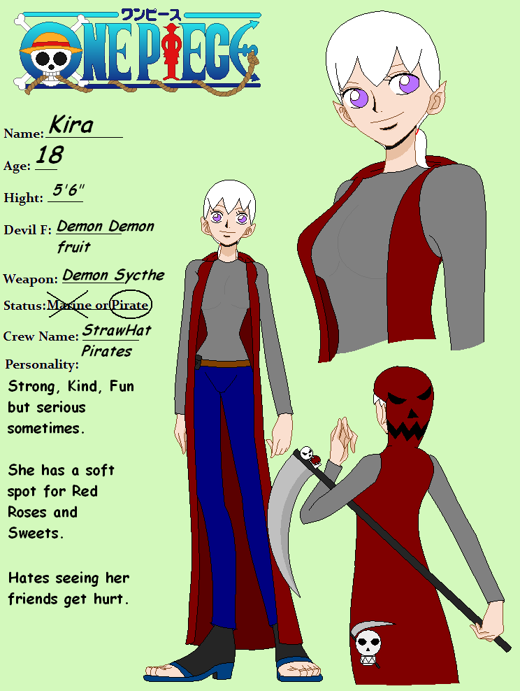 One Piece OC: Kira's Profile