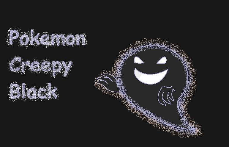 Creepypasta Doodle: Pokemon Creepy Black Ghost