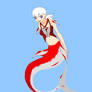 One Piece Oc: Red bellied Piranha Mermaid Kira