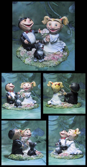 Wedding Cake Topper Sculpture