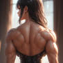 Your back looks good.