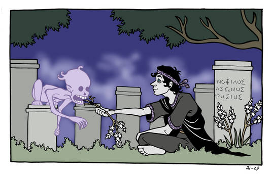 At the Cemetery