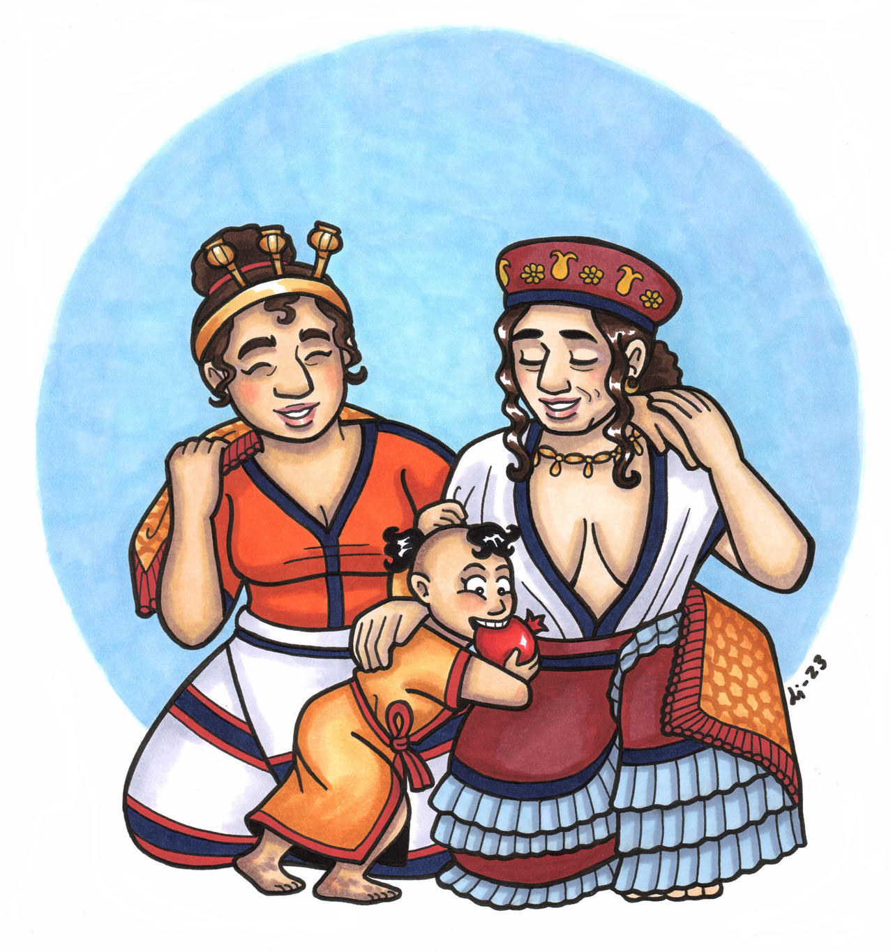 Demeter Deviantart Rhea, Demeter, and Kore by A-gnosis on DeviantArt