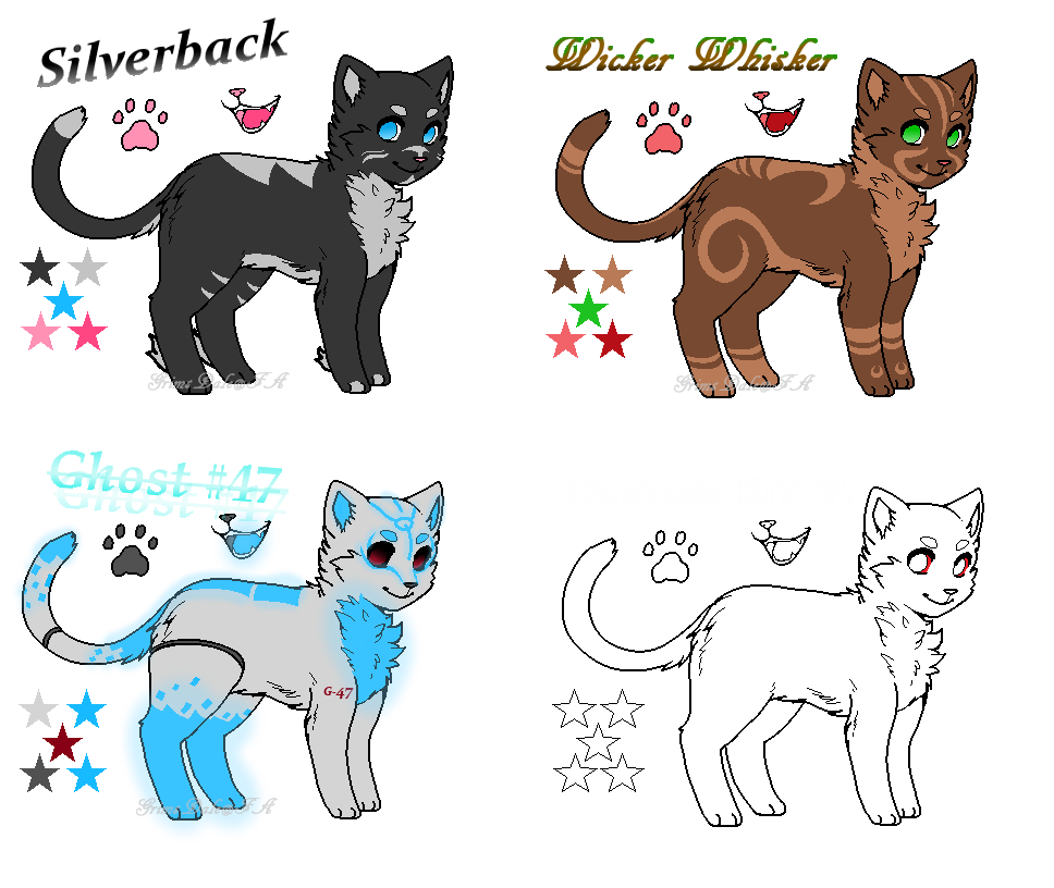 Kitty Adoptables - NO. 1 - [3/4 OPEN]