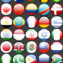 National Flag Buttons